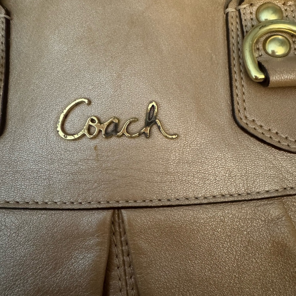 Coach Brown Leather Shoulder Bag - Picture 2 of 5